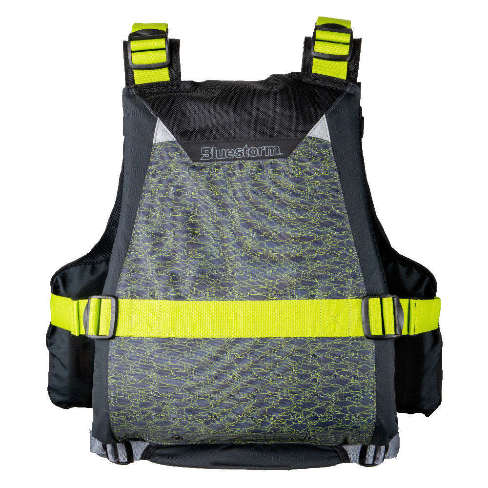 Bluestorm Motive Kayak Fishing Vest - Hi-Vis - L/XL [BS-248-HVS-L/XL]