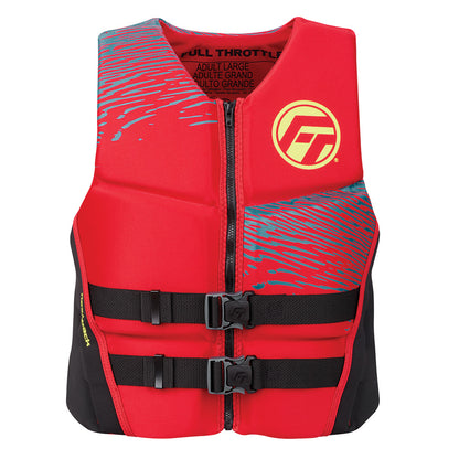 Full Throttle Men's Rapid-Dry Flex-Back Life Jacket - XL - Red/Black [142500-100-050-26]