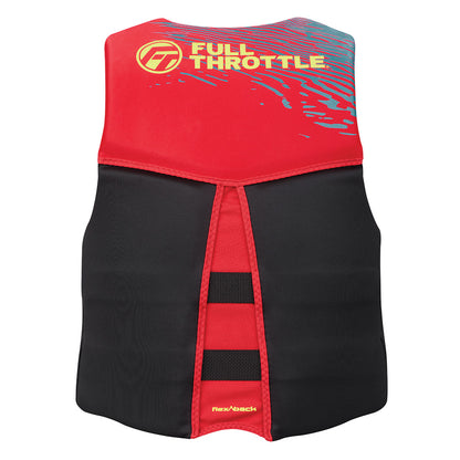 Full Throttle Men's Rapid-Dry Flex-Back Life Jacket - M - Red/Black [142500-100-030-26]