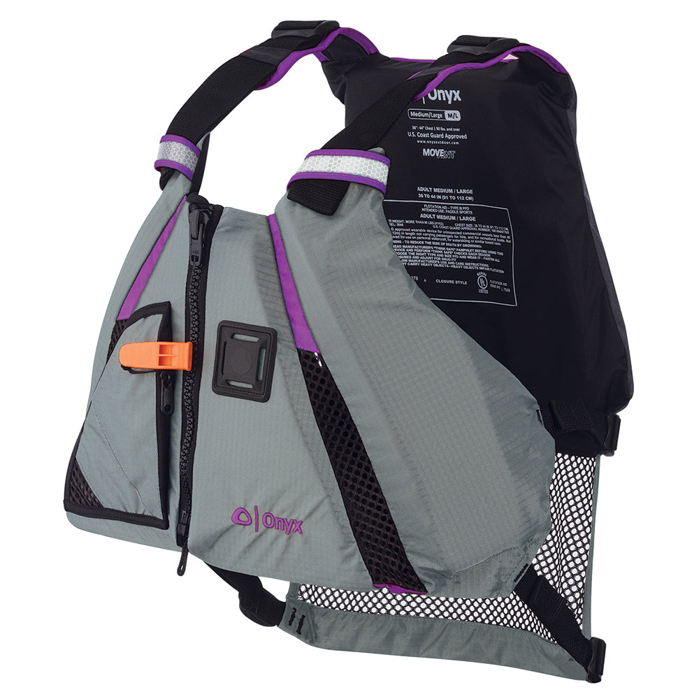 Onyx MoveVent Dynamic Paddle Sports Vest - Purple/Grey - M/L [122200-600-040-18]